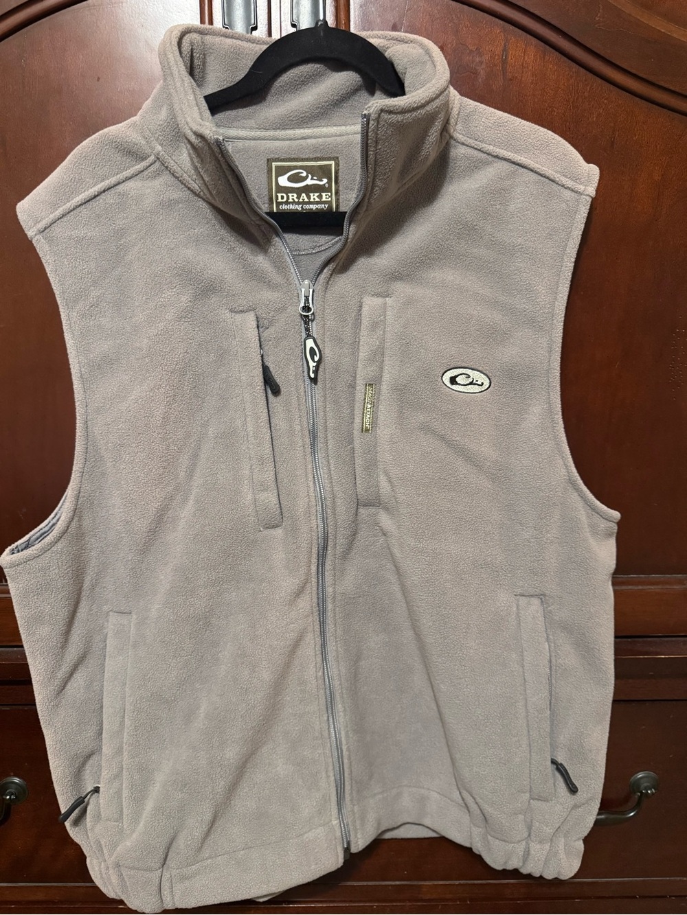 Men's Drake Taupe Fleece Vest